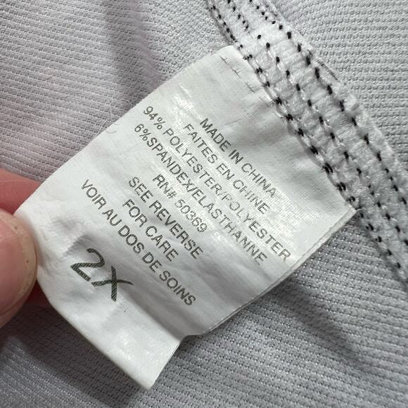 Jockey Womens Leggings Active Athletic Ankle Length Stretch Black White 2X - Picture 8 of 9